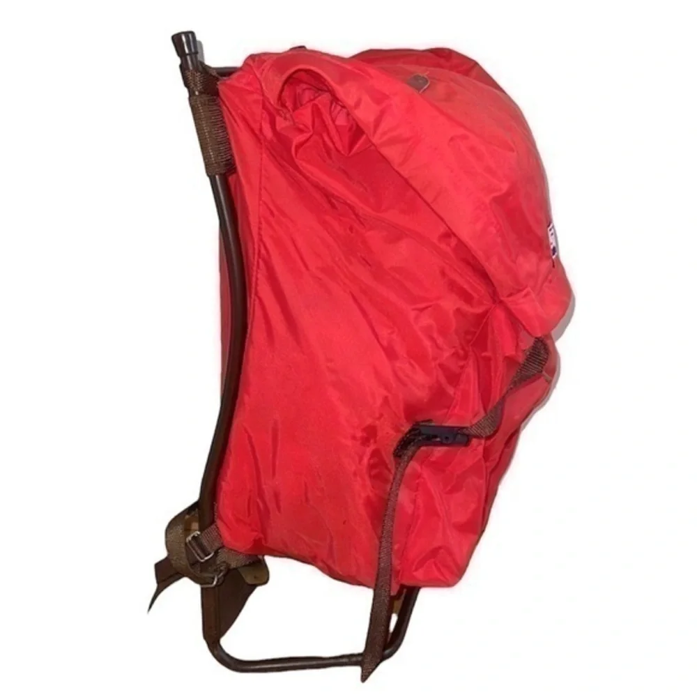 Bergans Of Norway Vintage 1970’s Norwegian Red Nylon Hiking Rucksack‎ Backpack